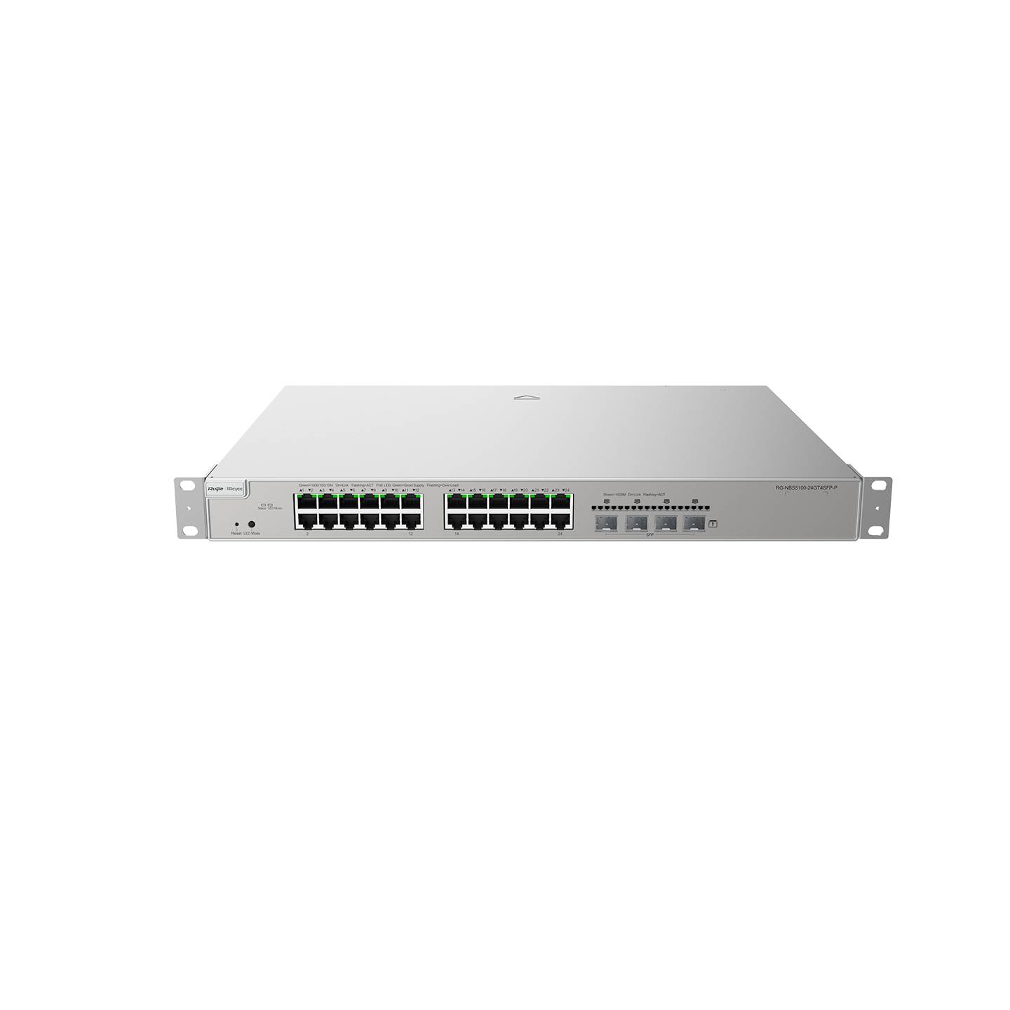 Коммутатор Reyee RG-NBS5100-24GT4SFP-P, 24xLAN 1Gbps, 4xSFP, PoE