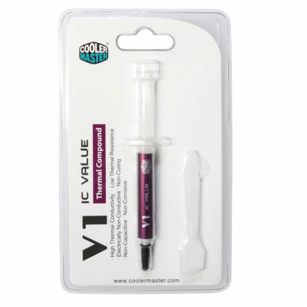Термопаста Cooler Master IC Value V1 RG-ICV1-TW20-R1, 1.85Вт/м*К, 5г
