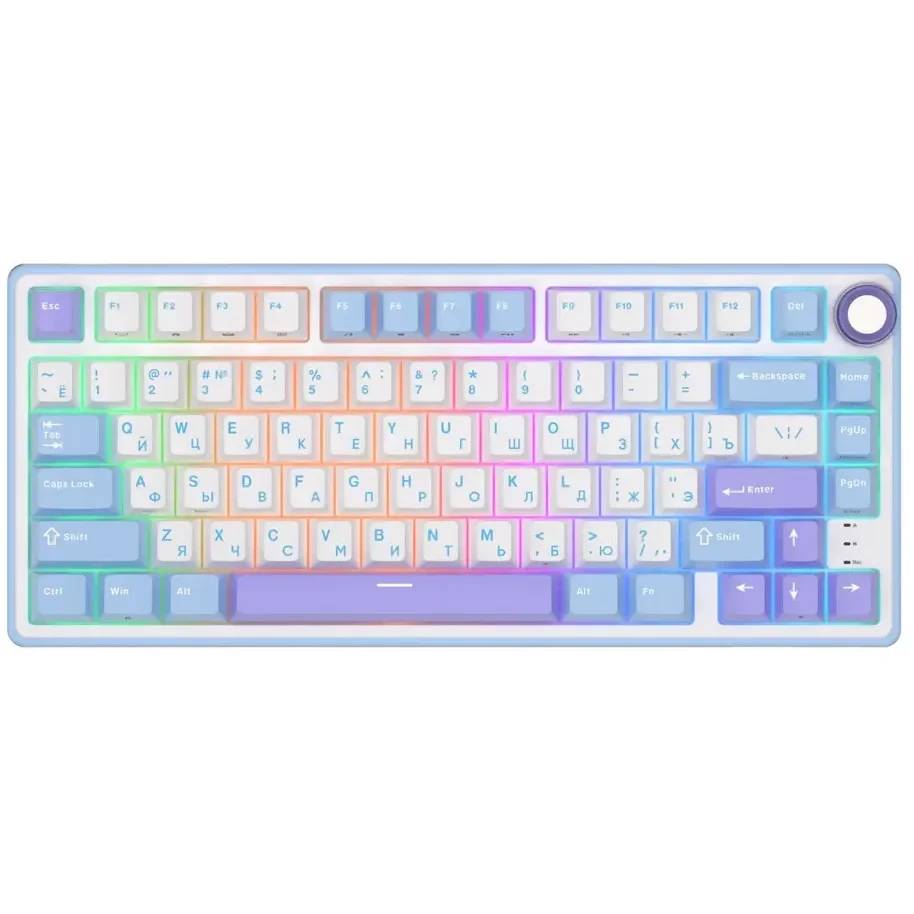 Клавиатура Royal Kludge R75 Taro Milk (Silver switch)