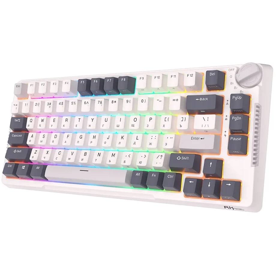 Клавиатура Royal Kludge RK-H81 RGB White Night (Blue switch)