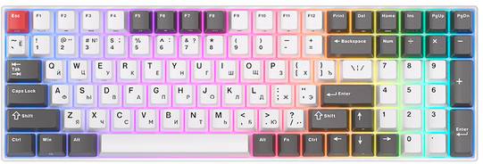 Клавиатура Royal Kludge RK100 RGB Grey/White (Red switch)