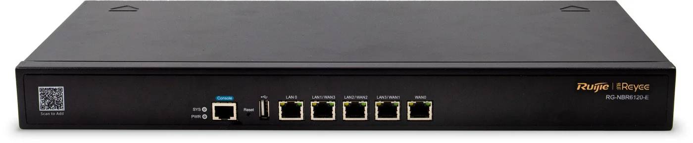 Маршрутизатор Ruijie RG-NBR6120-E, LAN 5x1Gbps, WAN