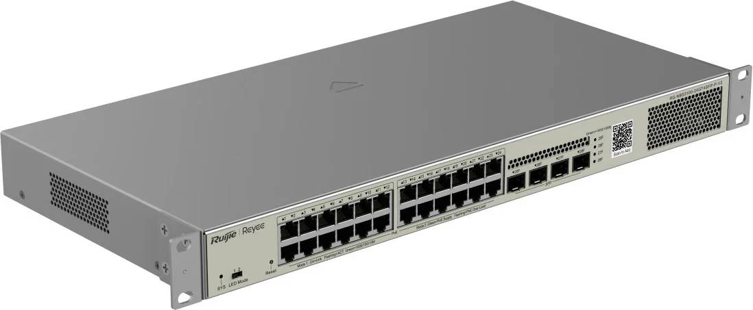 Коммутатор Ruijie Reyee RG-NBS3100-24GT4SFP-P-V2, 24xSFP 1Gbps, 4xSFP, PoE