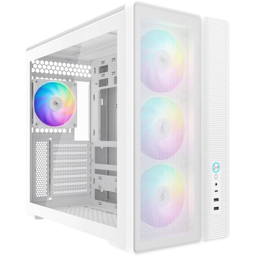 Корпус SAMA S50 White (S50-WHAGA4X1-GL), без БП, ATX