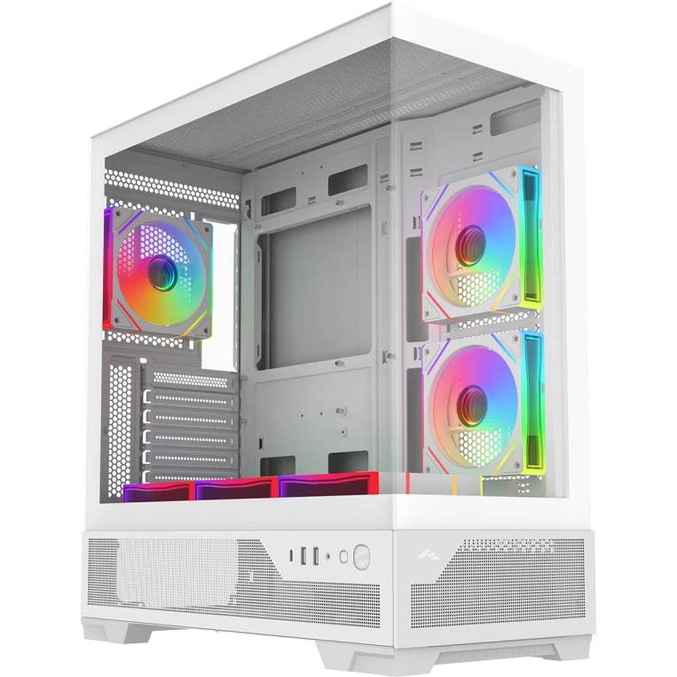 Корпус SAMA V43 White (V43-WHADA6X1-GL), без БП, ATX