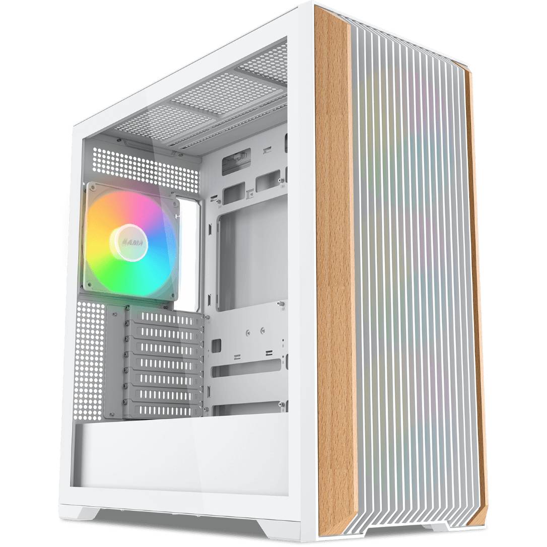 Корпус SAMA Z60 White Z60-WHAWA4X1-GL, без БП, E-ATX