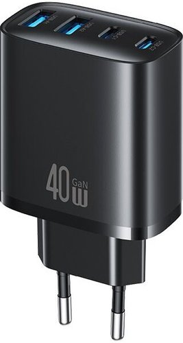 Сетевое зарядное устройство USAMS CC330 T70, 40W, черный (CC330TC01)
