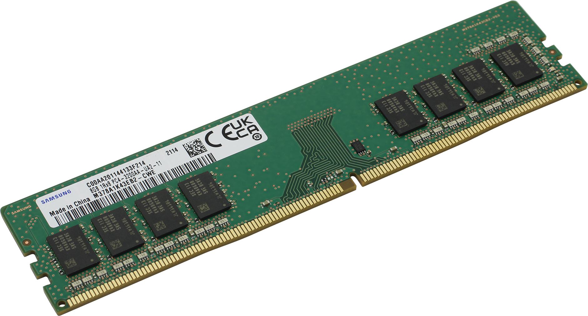 Оперативная память 8Gb Samsung M378A1K43EB2-CWE, DDR IV, PC-25600, 3200MHz