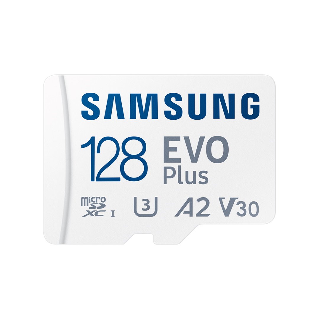 Карта памяти 128Gb Samsung EVO Plus MB-MC128KA/RU, SD Micro, SDXC Class 10, UHS-I U3, переходник