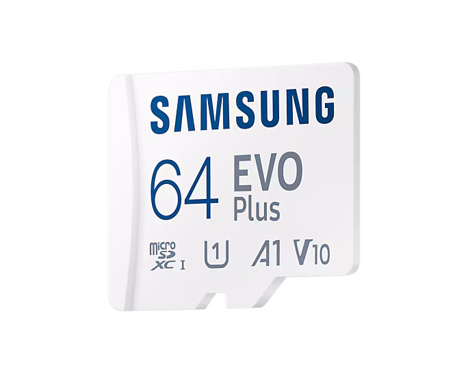 Карта памяти 64Gb Samsung EVO Plus MB-MC64SA/EU, SD Micro, SDXC Class 10, UHS-I U1, переходник