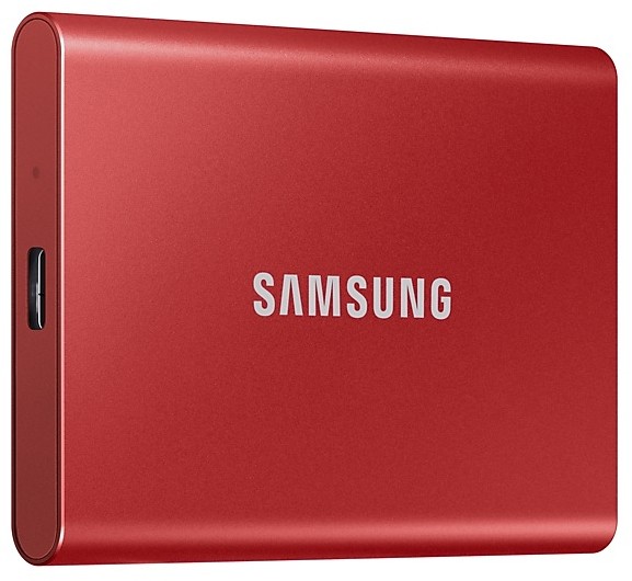 Внешний SSD 1Tb Samsung T7 MU-PC1T0R/WW, USB Type-C, Red