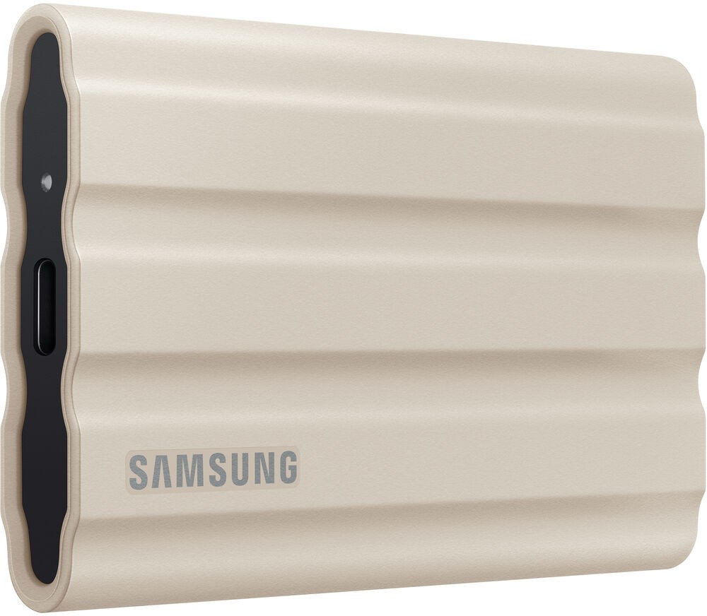 Внешний SSD 1Tb Samsung T7 Shield MU-PE1T0K/WW, USB Type-C, Beige
