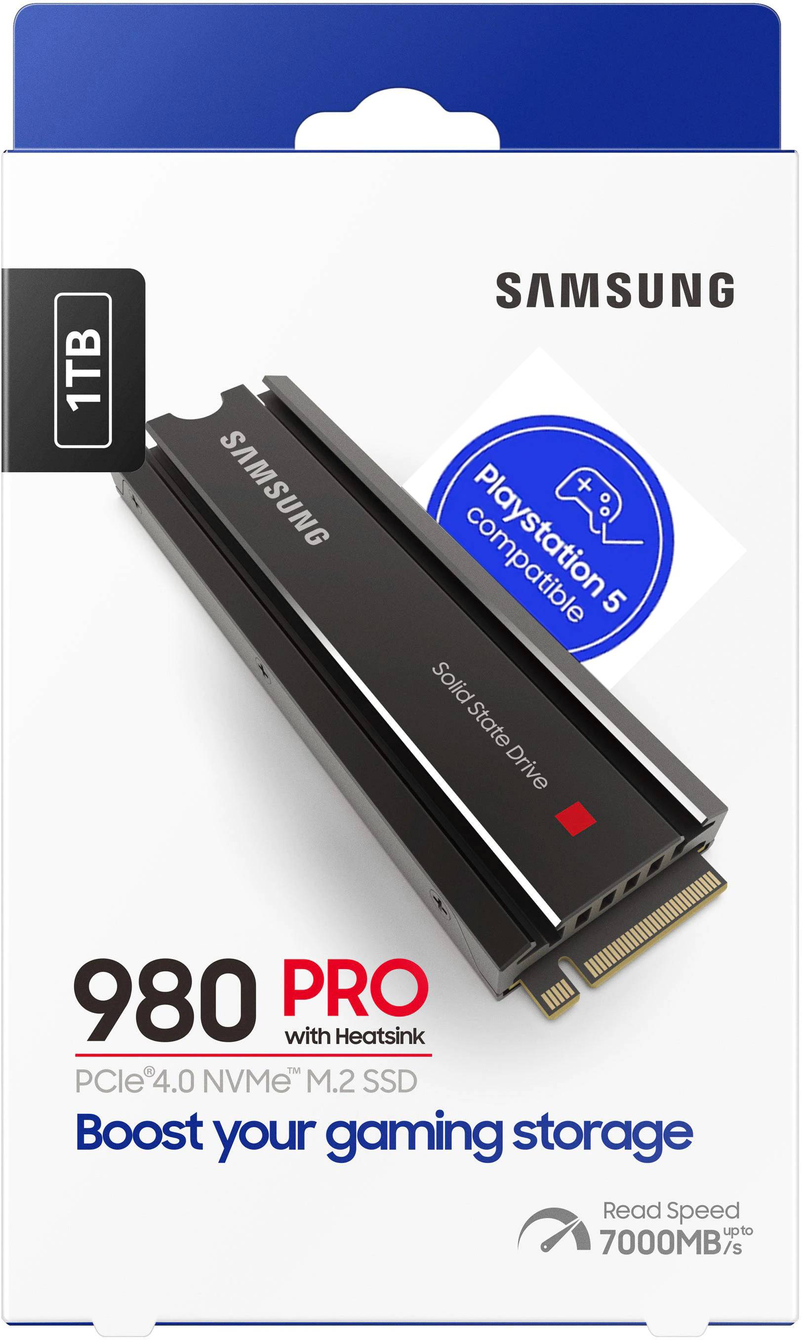 1Tb SSD Samsung 980 Pro с радиатором MZ-V8P1T0CW, (7000/5000), NVMe M.2