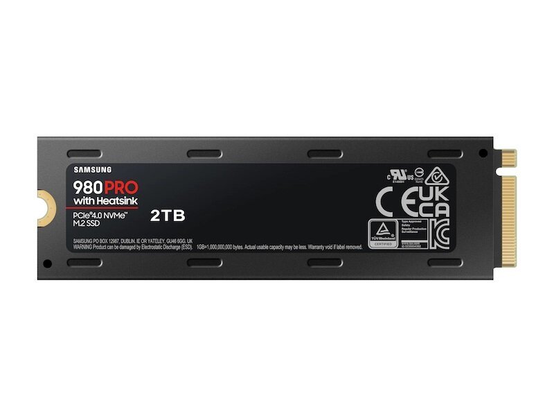 2Tb SSD Samsung 980 Pro с радиатором MZ-V8P2T0CW, (7000/5100), NVMe M.2
