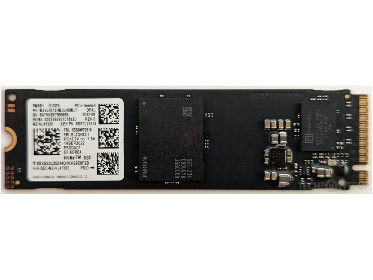 512Gb SSD Samsung PM9B1, MZ-VL45120, (3500/2500), NVMe M.2, oem