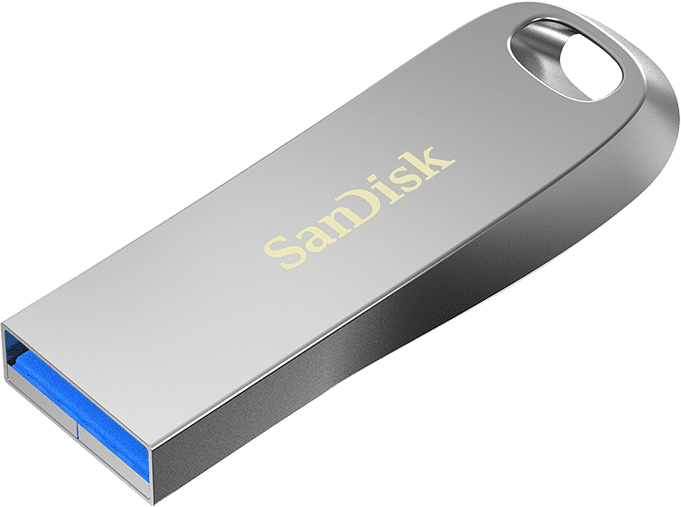 64Gb SanDisk Ultra Luxe SDCZ74-064G-G46, USB3.1, Silver