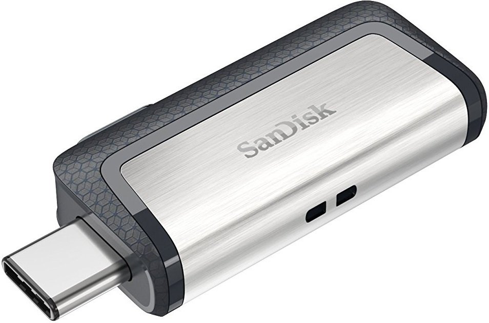 32Gb SanDisk Ultra Dual SDDDC2-032G-G46, USB3.1/USB Type-C, Black-Silver