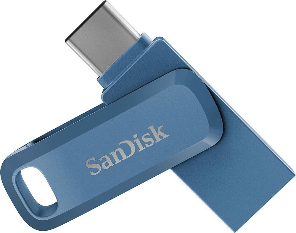 64Gb SanDisk Ultra Dual Drive Go SDDDC3-064G-G46NB, USB3.1/USB Type-C, синий