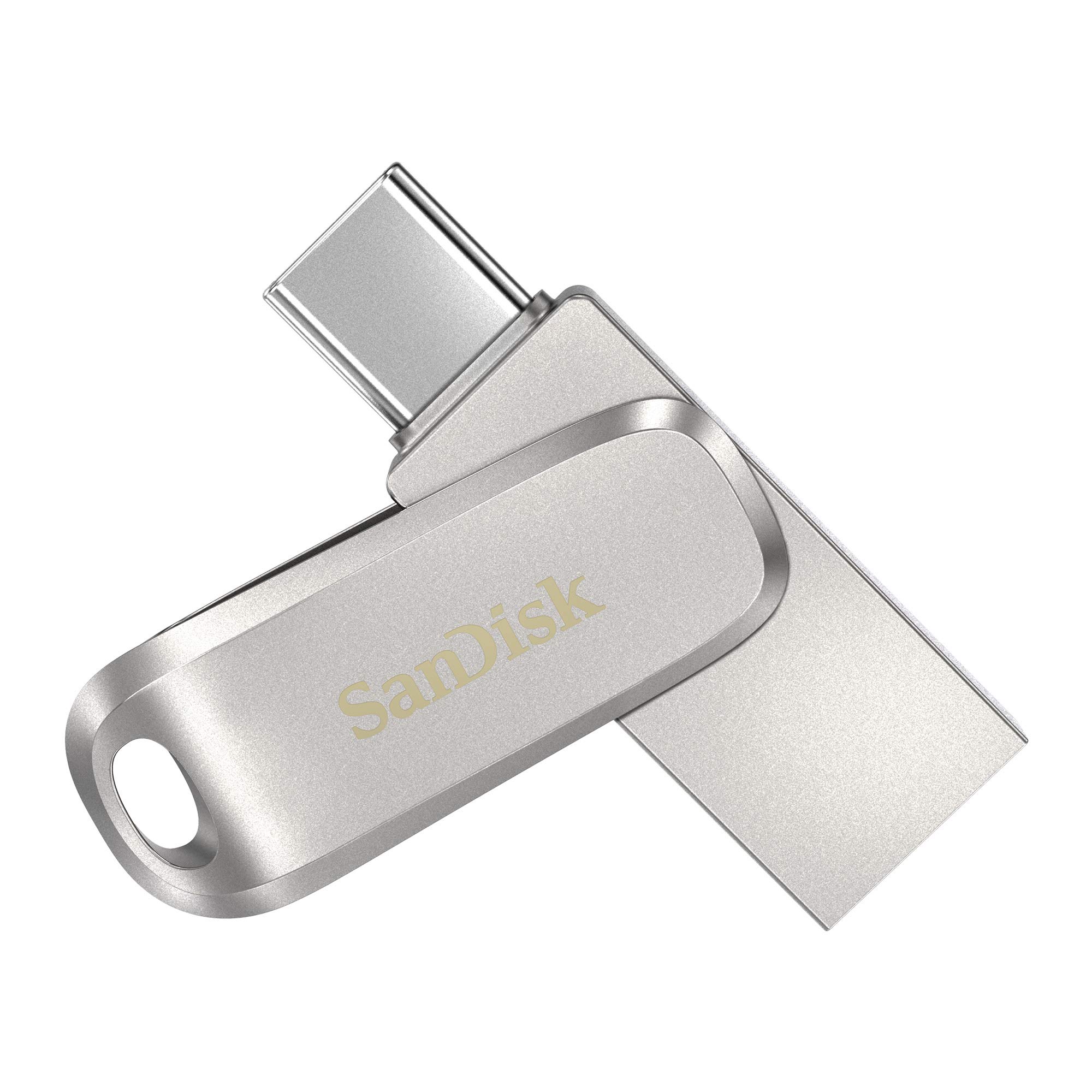 32Gb SanDisk Ultra Dual Drive Luxe SDDDC4-032G-G46, USB3.2 Type-A/Type-C, Silver