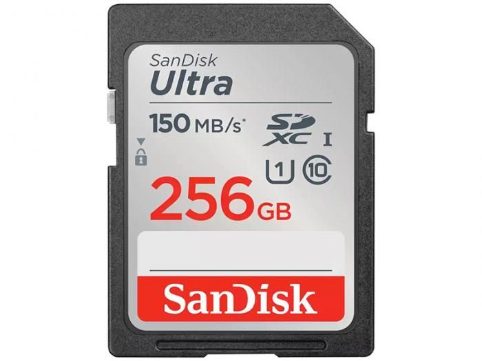 Карта памяти 256Gb SanDisk Ultra SDSDUNC-256G-GN6IN, SD, SDXC Class 10, UHS-I U1