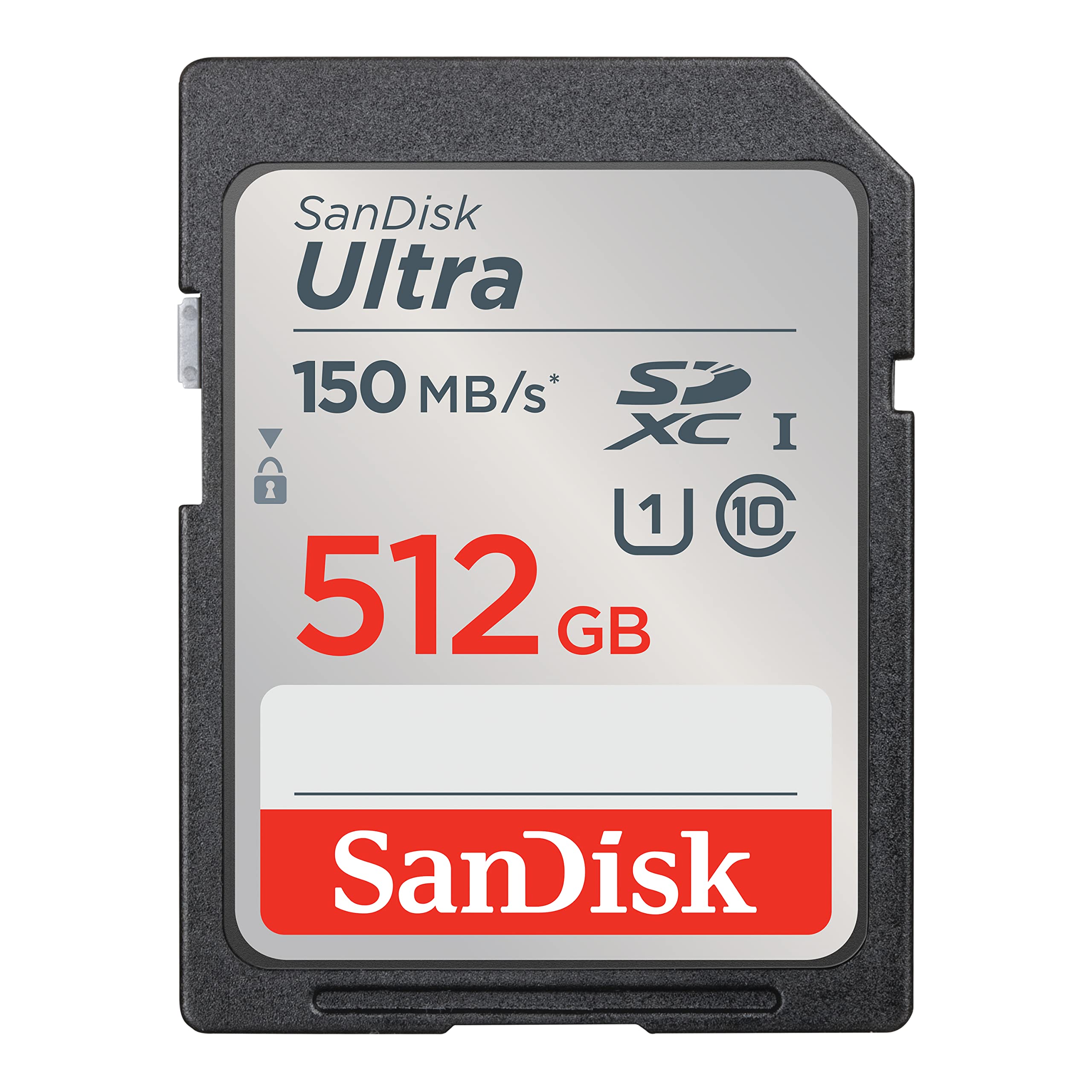 Карта памяти 512Gb SanDisk Ultra SDSDUNC-512G-GN6IN, SD, SDXC Class 10, UHS-I U1