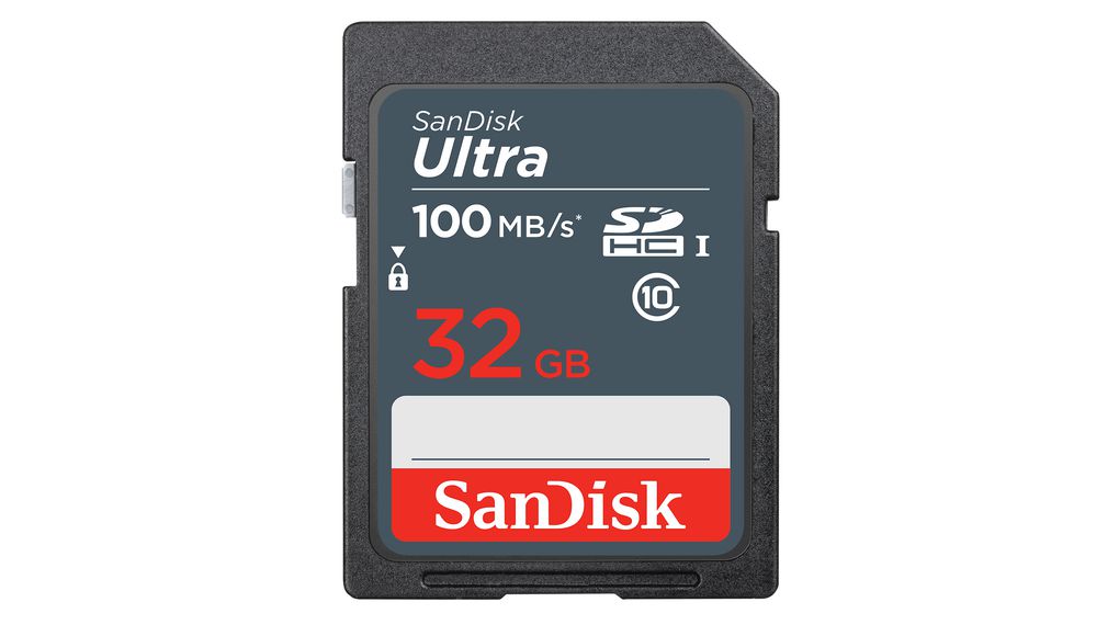 Карта памяти 32Gb SanDisk Ultra SDSDUNR-032G-GN3IN, SD, SDHC Class 10, UHS-I