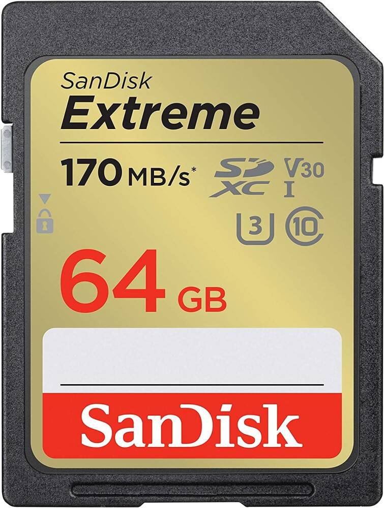 64Gb SanDisk Extreme SDSDXV2-064G-GNCIN, SDHC UHS-I