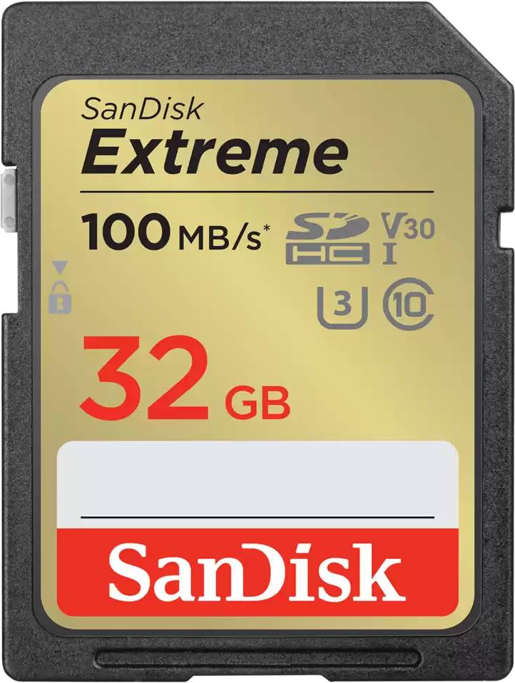 32Gb SanDisk Extreme SDSDXVT-032G-GNCIN, SDHC UHS-I