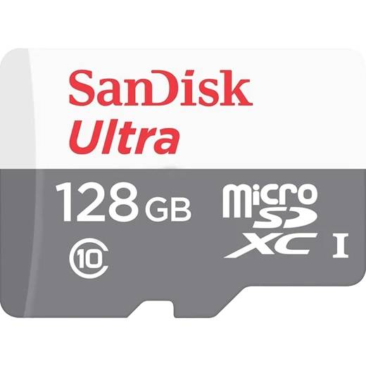 Карта памяти 128Gb SanDisk Ultra SDSQUNR-128G-GN3MN, SD Micro, SDHC Class 10, UHS-I