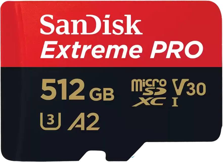 Карта памяти 512Gb SanDisk Extreme PRO SDSQXCD-512G-GN6MA, SD Micro, SDXC Class 10, UHS-I U3 + адаптер