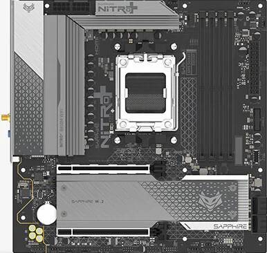 Материнская плата Sapphire B850M NITRO+ WIFI, AM5, (DP, HDMI), 4xDDR V, mATX