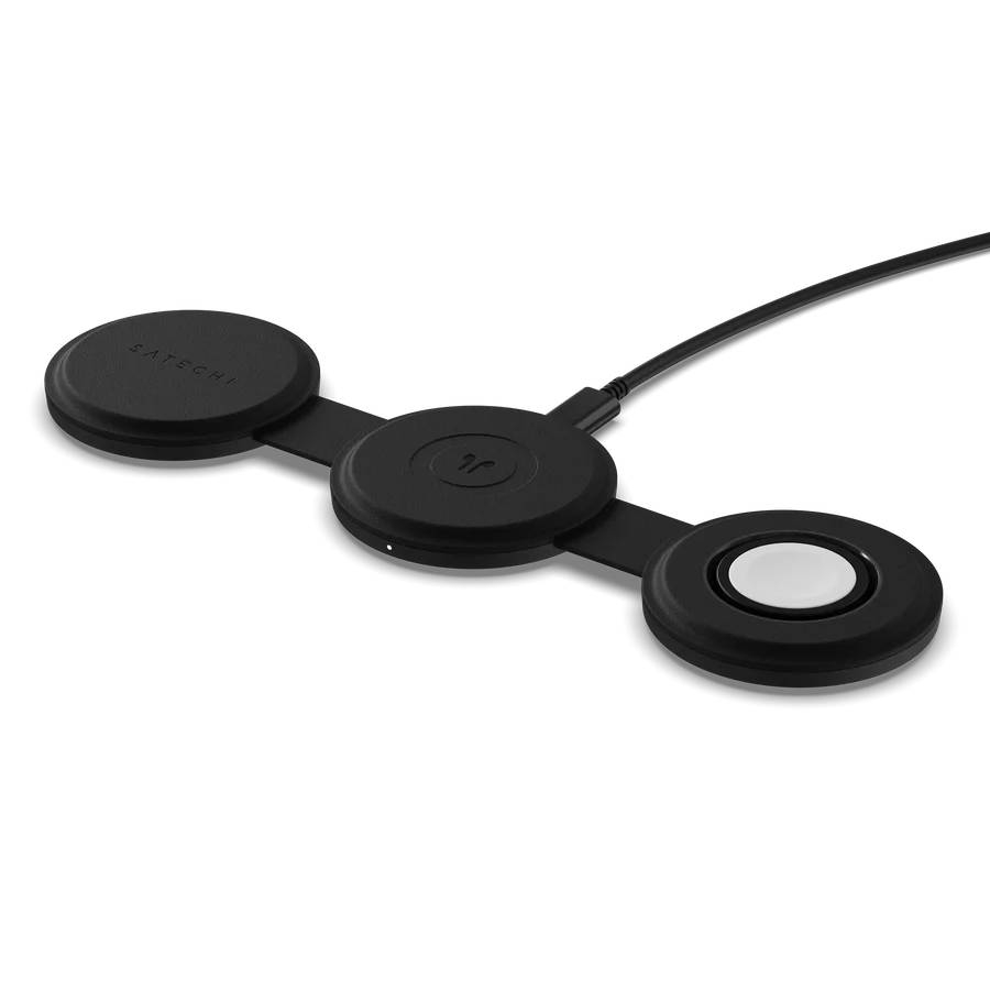 Беспроводное ЗУ Satechi OntheGo 3-in-1 Charger ST-QTG31K, черный