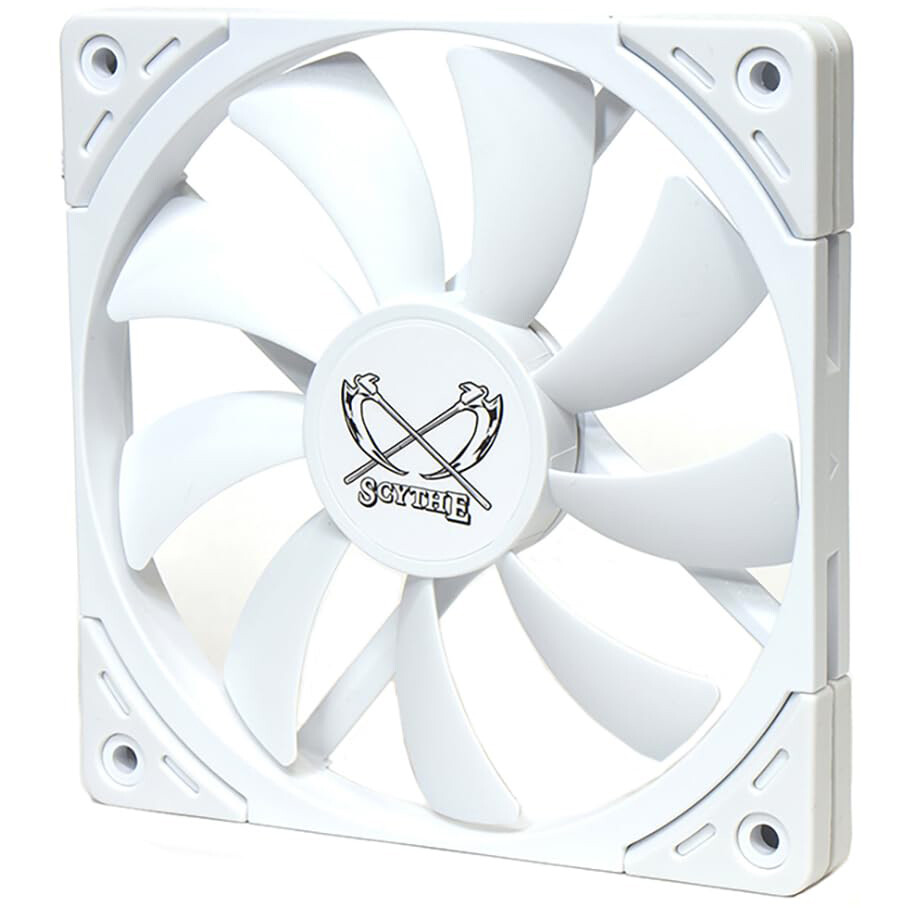 Вентилятор 12x12см Scythe Kaze Flex II 120 Slim PWM (KFS1215FD18W-P) White