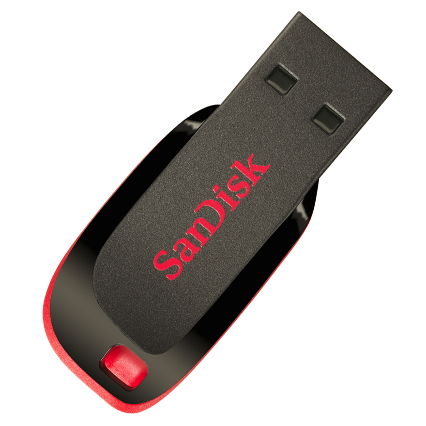 16Gb SanDisk Cruzer Blade SDCZ50-016G-B35, USB2.0, черный/красный