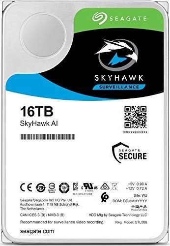 16Tb Seagate SkyHawk AI ST16000VE002, 7200rpm, 3.5", SATA III, 256Mb