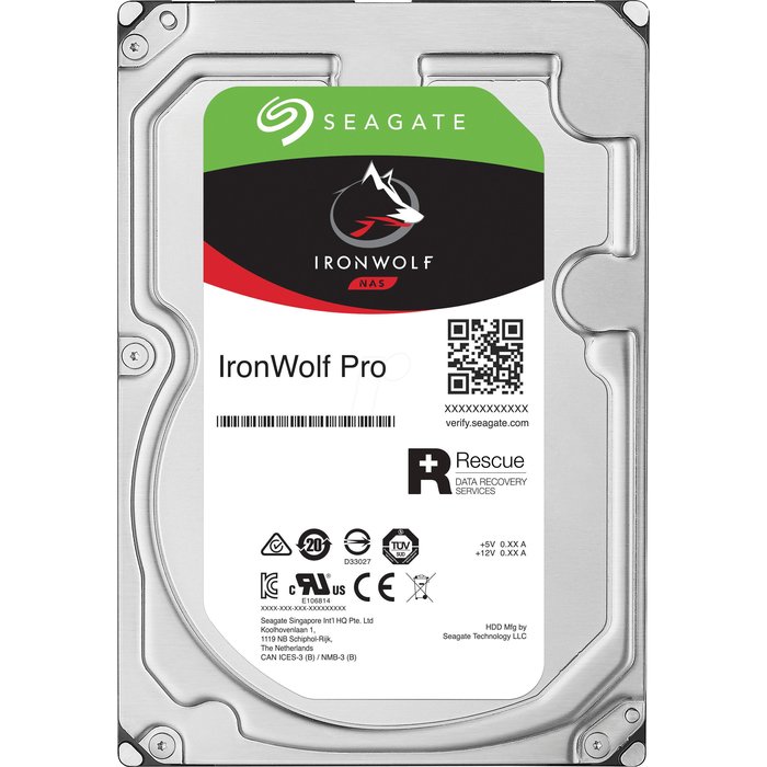 12Tb Seagate IronWolf Pro ST12000NE0008, 7200rpm, SATA III, 256Mb