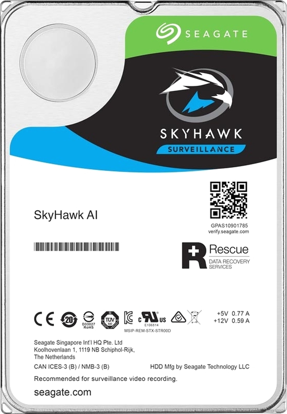 12Tb Seagate SkyHawk AI ST12000VE001, 7200rpm, 3.5", SATA III, 256Mb