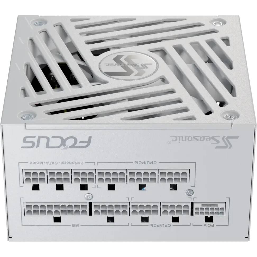 Блок питания 1000Вт, SeaSonic Focus GX-1000 V5 White, 80 Plus Gold, APFC, ATX