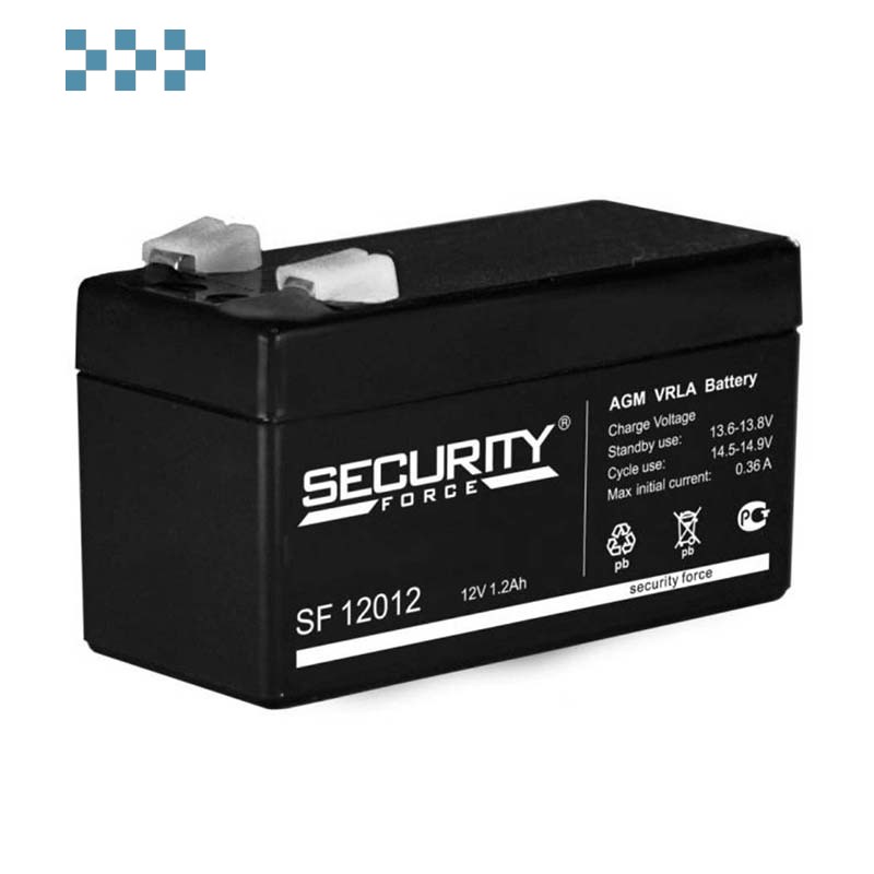 12V / 1.2Ah, аккумулятор для UPS, Security Force SF 12012