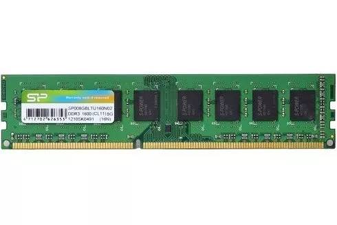 Оперативная память 8Gb Silicon Power SP008GBLTU160N02, DDR III, PC-12800, 1600MHz, 1.5V