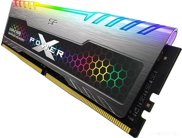 Оперативная память 8Gb Silicon Power XPower Turbine RGB SP008GXLZU320BSB, DDR IV, PC-25600, 3200MHz