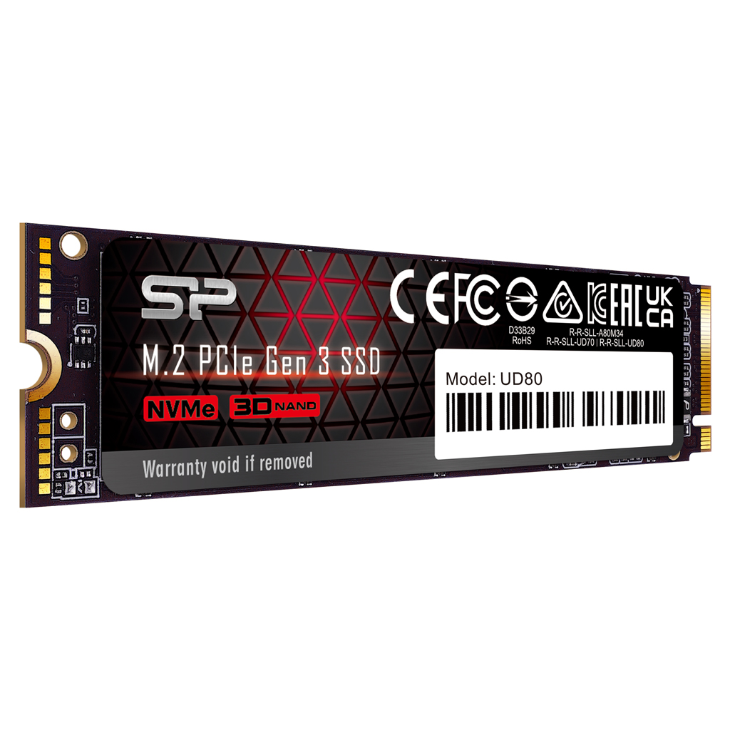 1Tb SSD Silicon Power UD80 SP01KGBP34UD8005, (3400/3000), NVMe M.2
