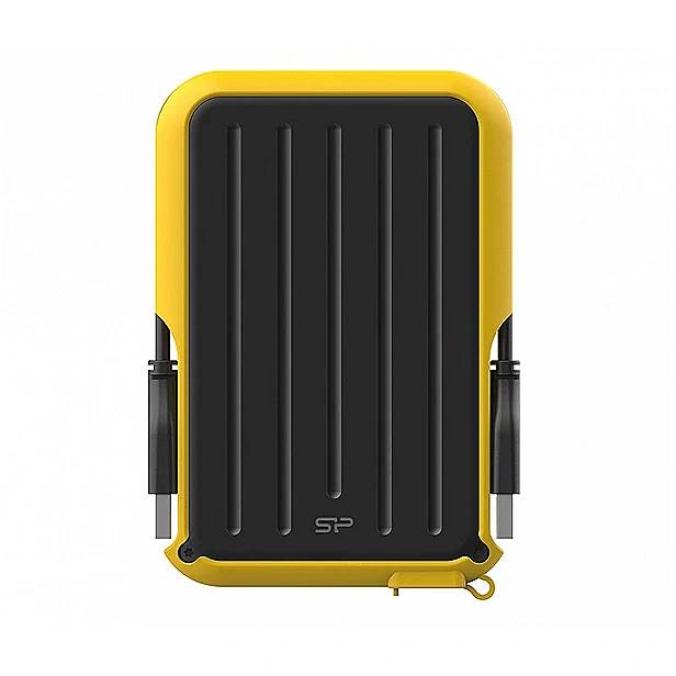Внешний HDD 2Tb Silicon Power Armor A66 SP020TBPHD66SS3Y, USB3.2, Yellow
