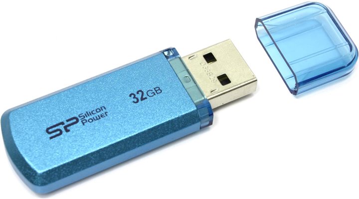 32Gb Silicon Power Helios 101 SP032GBUF2101V1B, USB2.0, Blue