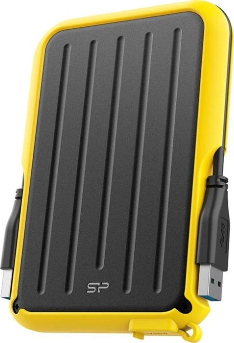 Внешний HDD 5Tb Silicon Power Armor A66 SP050TBPHD66LS3Y, USB3.2, Black/Yellow