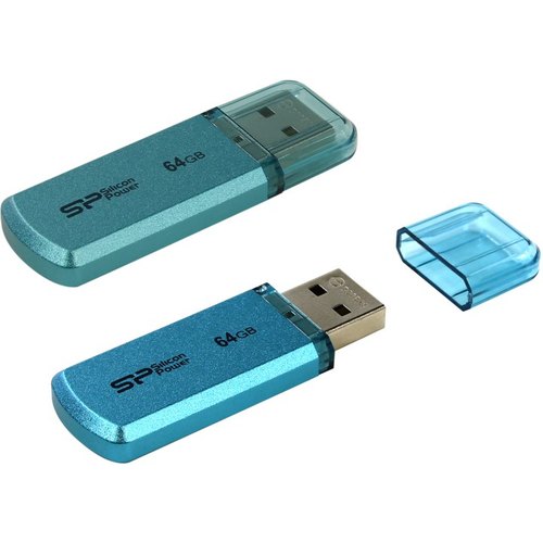 64Gb Silicon Power Helios 101 SP064GBUF2101V1B, USB2.0, Blue