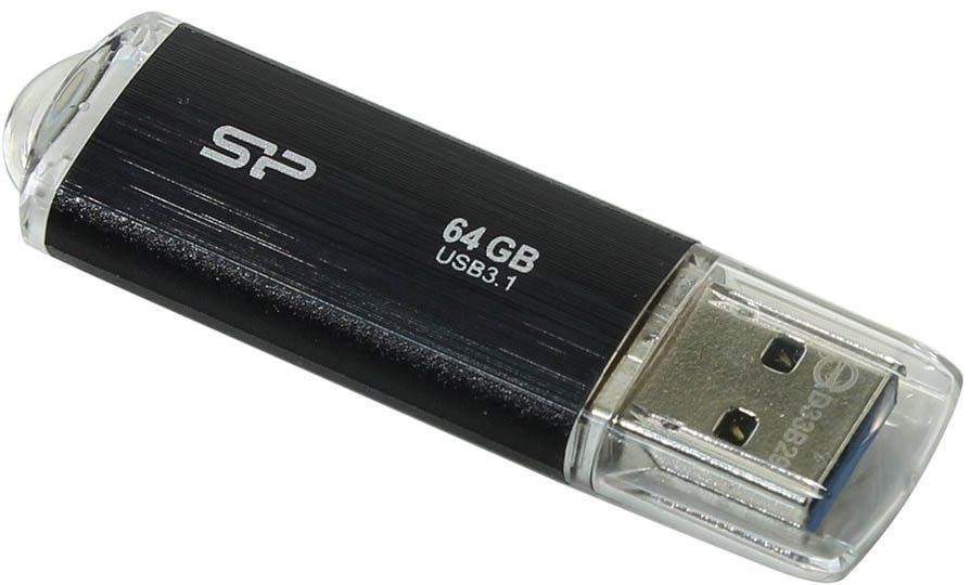 64Gb Silicon Power Blaze B02 SP064GBUF3B02V1K, USB3.1, Black
