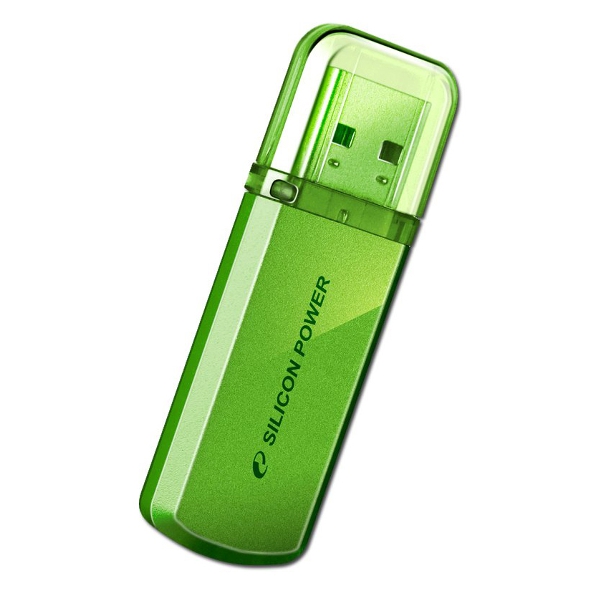 8Gb Silicon Power Helios 101 SP008GBUF2101V1N, USB2.0, Green