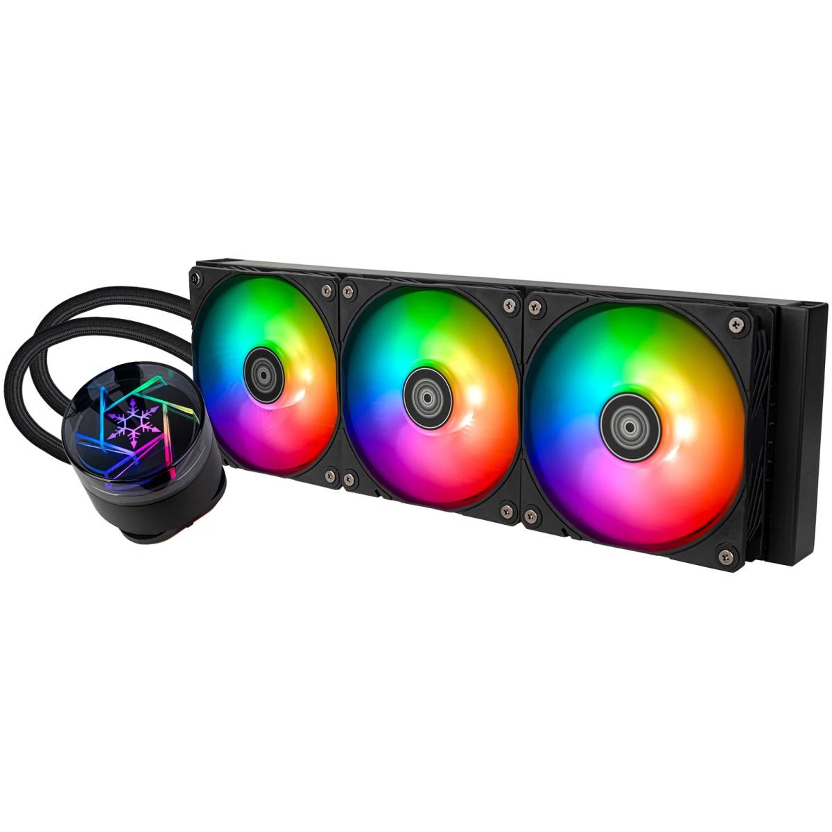 Жидкостное охлаждение SilverStone NovaPeak SST-NP360-ARGB (G53NP360ARGB020) Black (LGA1700 Ready)