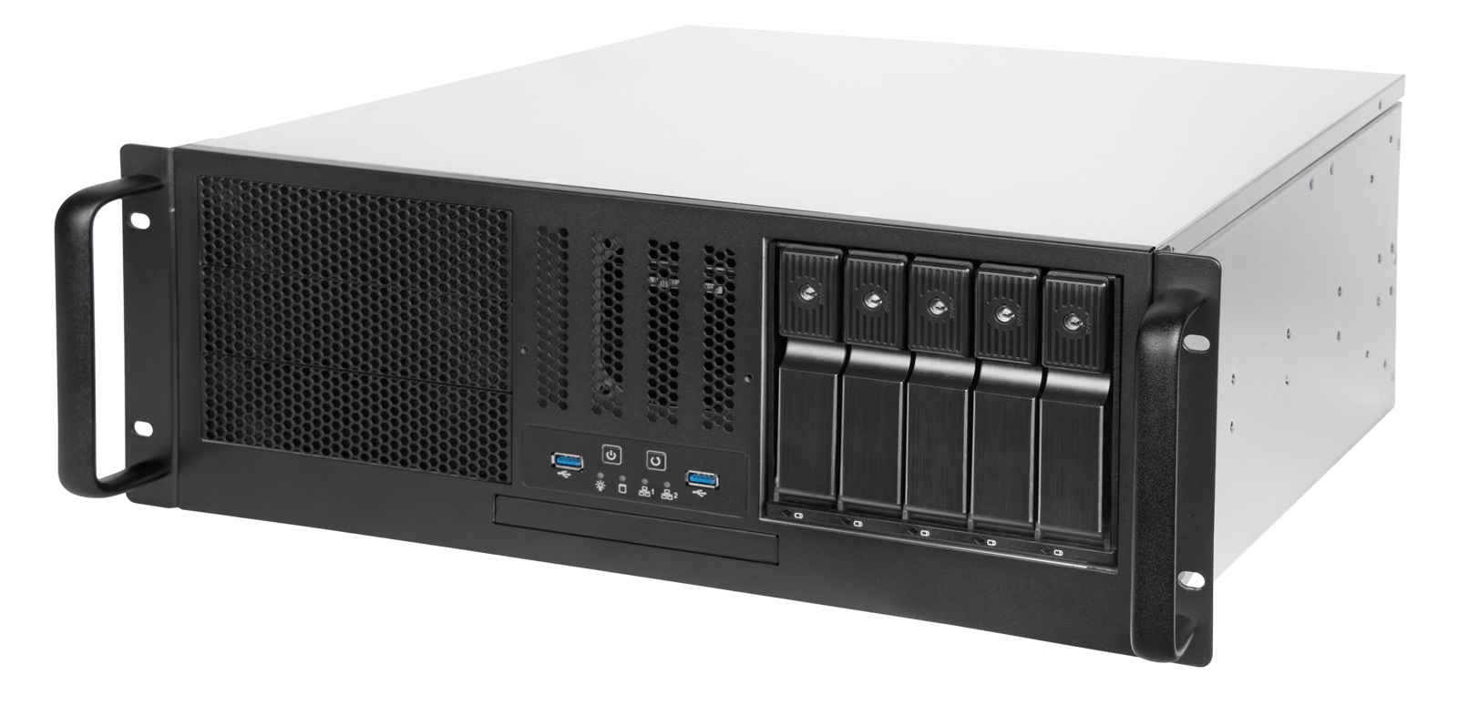 Серверный корпус SilverStone SST-RM41-H08 (G59RM41H0800020), без БП, 4U, SSI-CEB